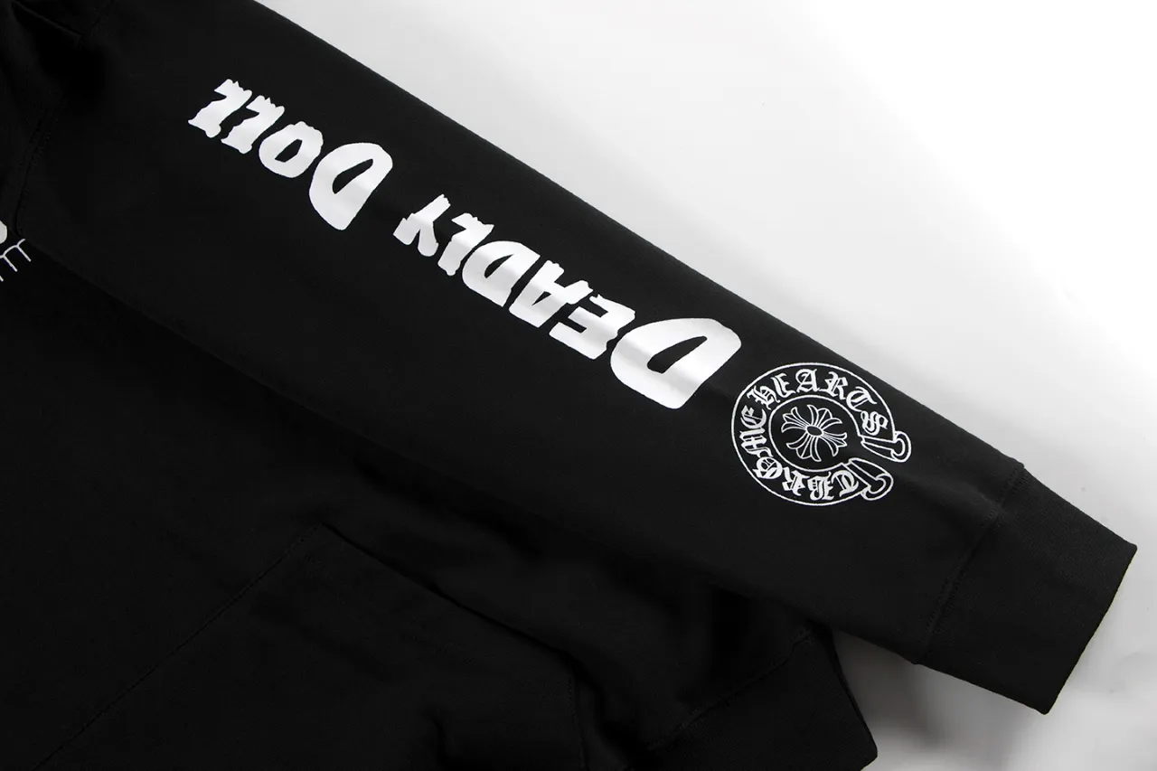 P270 Chrome Hearts European and American trendy brand comic sweatshirt Size: S M L XL Color: Black